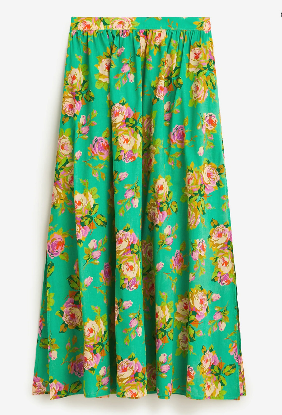 J. Crew Cotton Voile Skirt in Rose Garden